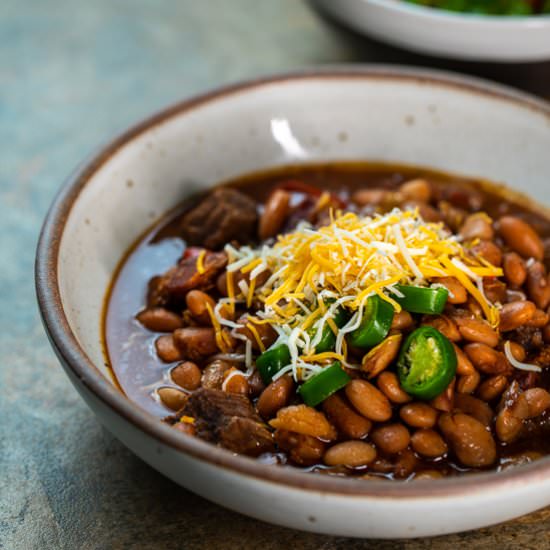 Slow Cooker Pinto Beans with Beef