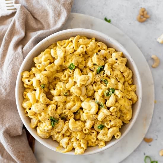 Vegan Butternut Squash Mac + Cheese