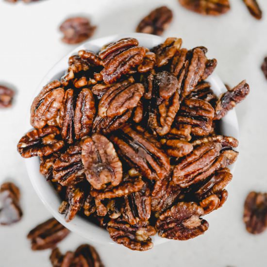 Healthy Candied Pecans