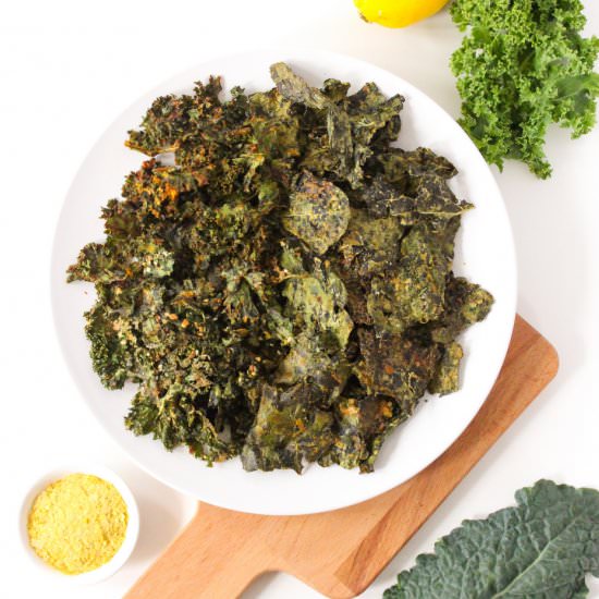 Crispy Baked Kale Chips (4 Ways)