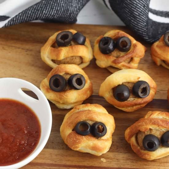 Air Fryer Halloween Meatballs