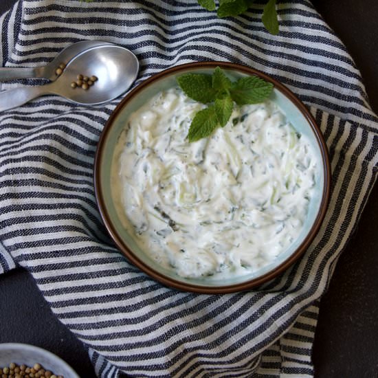 Cucumber raita