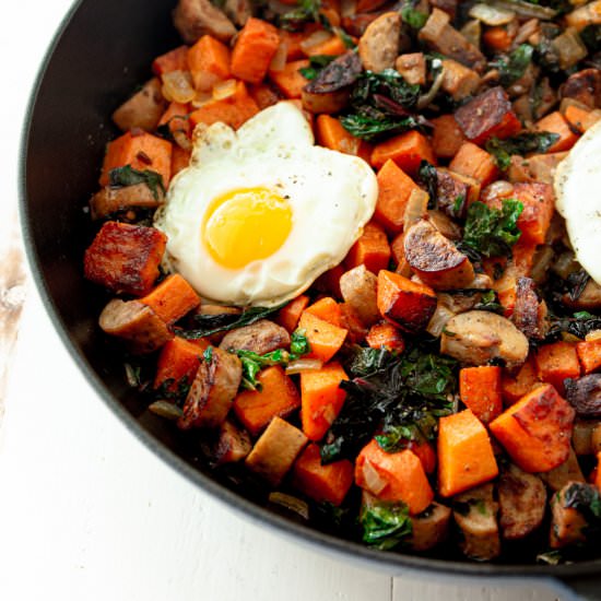 Sweet Potato and Sausage Hash