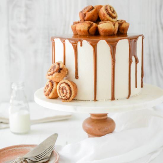 Cinnamon Roll Layer Cake
