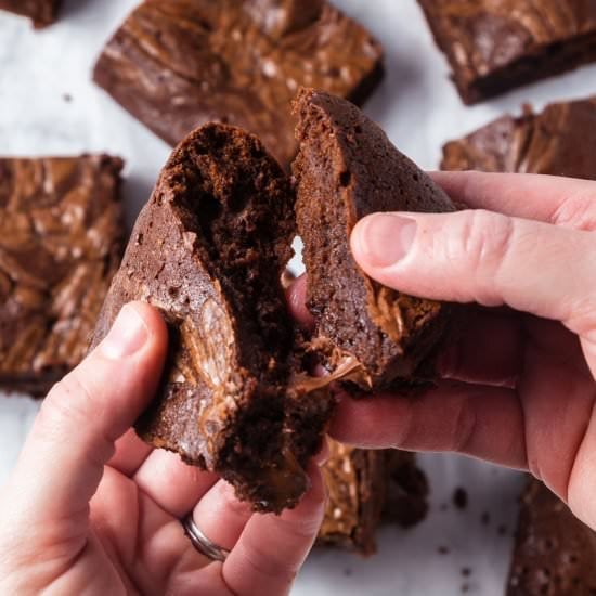 Fudgy Nutella Brownies