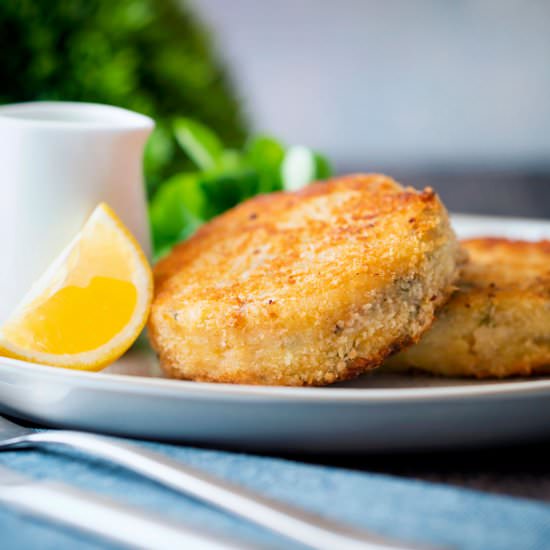 Smoked Haddock Fishcakes with Caper