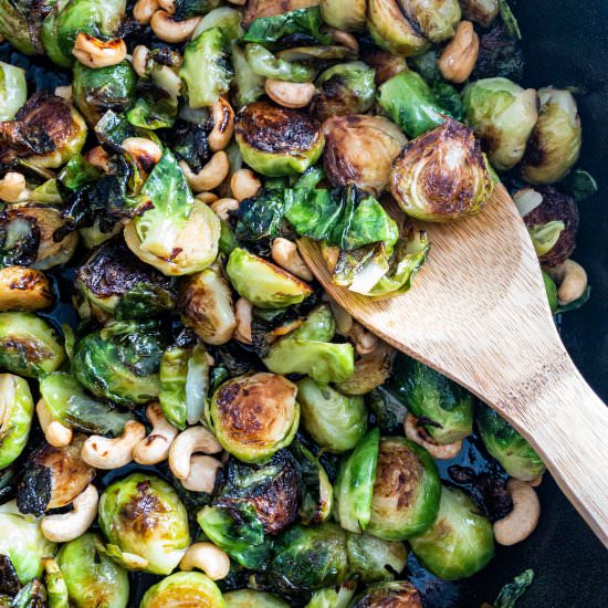 Honey Sriracha Brussels Sprouts