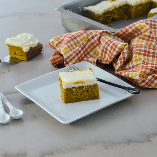GF Pumpkin Cake Cream Cheese