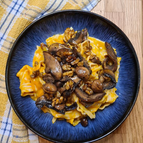 Vegan autumnal pasta