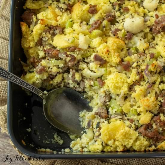 Keto Sausage Stuffing