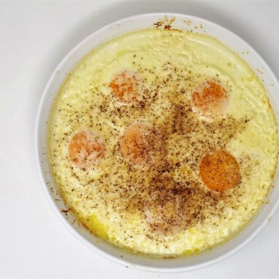 Shirred Eggs with Parmesan