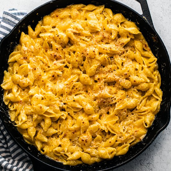 skillet homemade mac & cheese