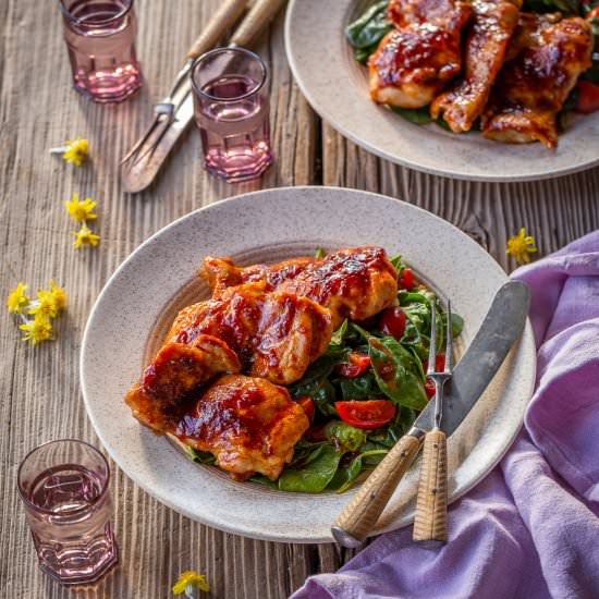 Chipotle-Glazed Chicken Thighs