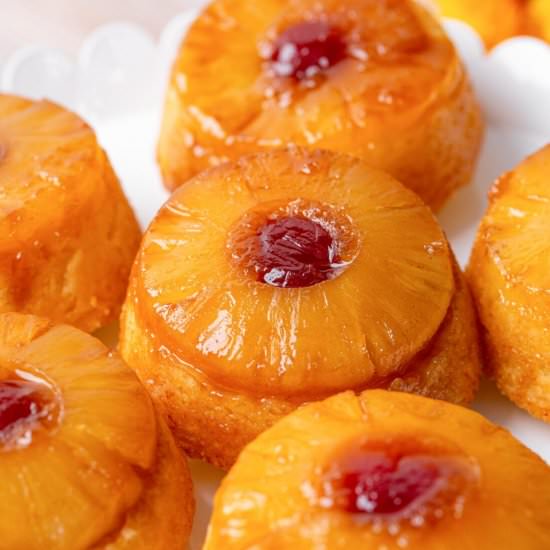 Mini Pineapple Upside Down Cakes