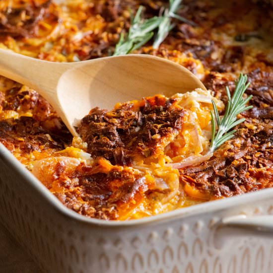 Smokey Scalloped Sweet Potatoes