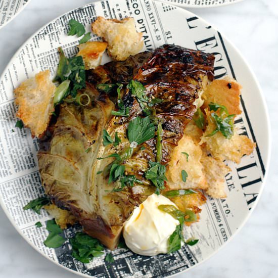 Whole Roasted Cabbage