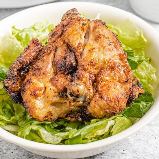 Air Fryer Bone-In Chicken Thighs