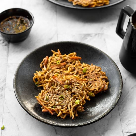 Crispy Noodle Pancakes