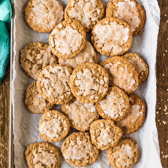 Iced Oatmeal Cookies