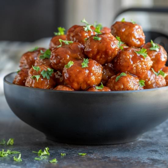 crock pot grape jelly meatballs