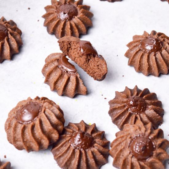 Double Chocolate Butter Cookies