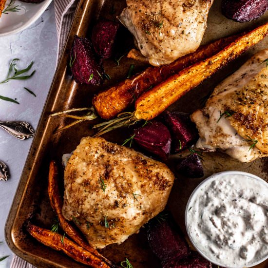 chicken sheet pan dinner