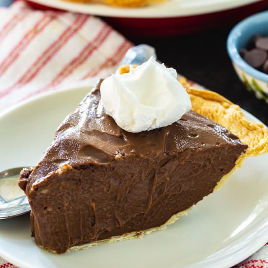 Dark Chocolate Pie