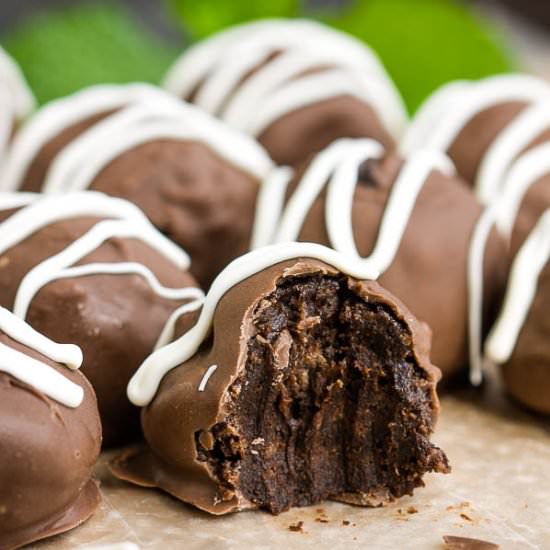 Cream Cheese Brownie Truffles