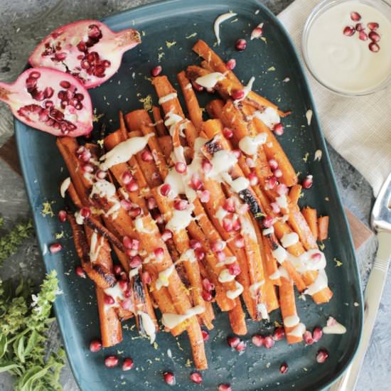 Maple Pan Roasted Carrots