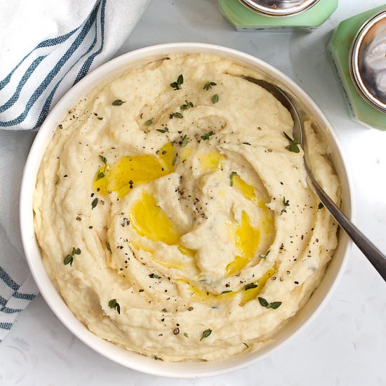 Parsnip Puree With Roasted Garlic