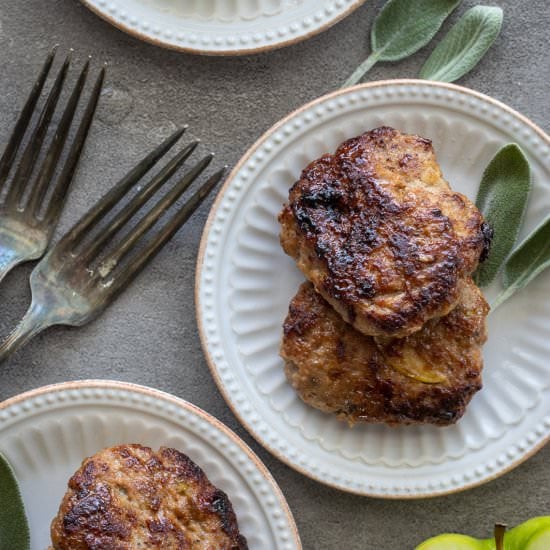 Turkey and apple breakfast sausage