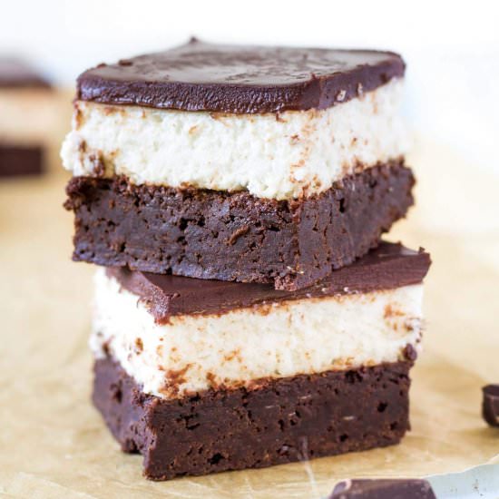 Brownies with Coconut Mousse