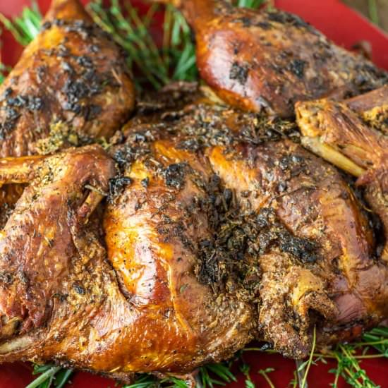 Spatchcock Smoked Turkey