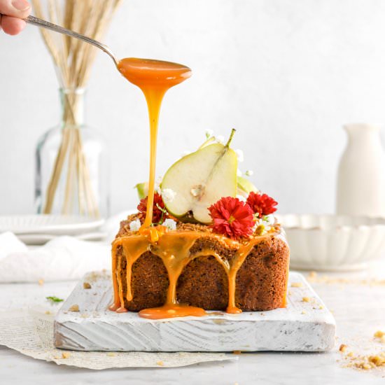 Spiced Caramelized Pear Bread