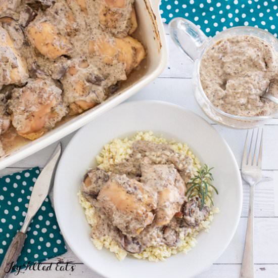 Chicken Thighs with Mushroom Sauce