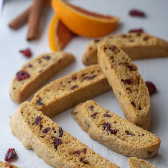 Cranberry and Orange Biscotti