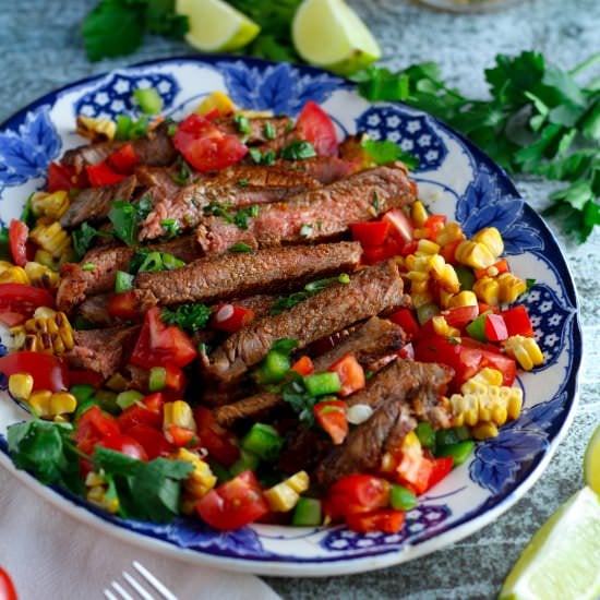 Steak and Salsa Salad