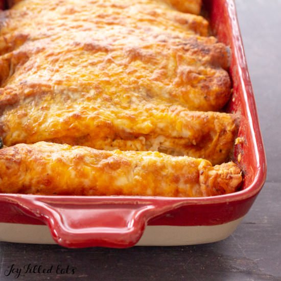 Keto Chicken Enchiladas