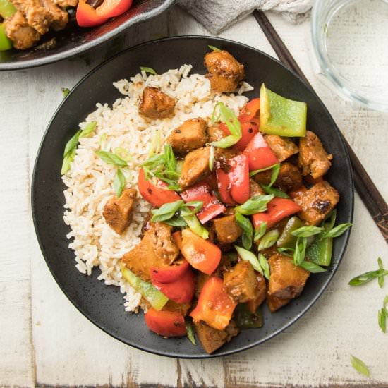 Vegan Pepper Steak