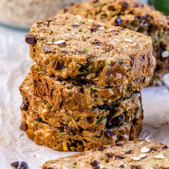 HEALTHY CHOCOLATE CHIP ZUCCHINI BRE