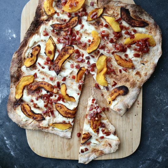 Pumpkin Pizza with Bacon