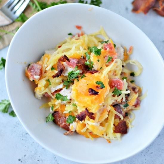 LOW-CARB CHEESY CHICKEN SPAGHETTI