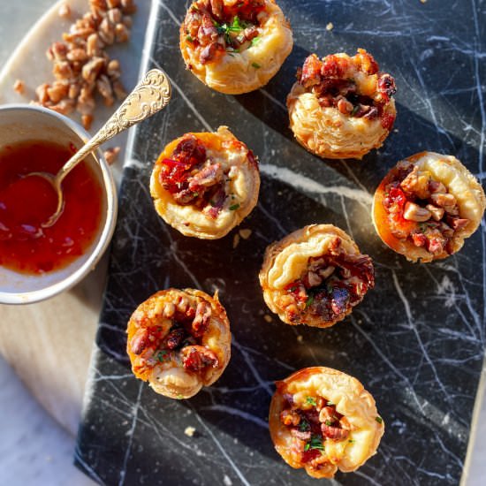 Sweet & Savory Boursin Pecan Tarts