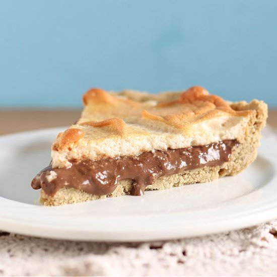 Healthy Chocolate Meringue Pie