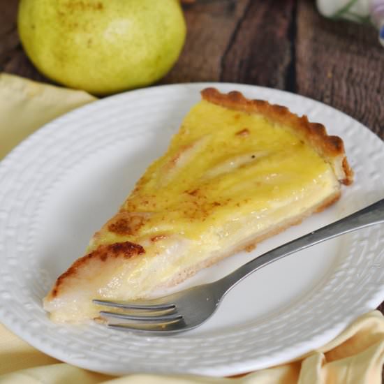 Pear Custard Tart