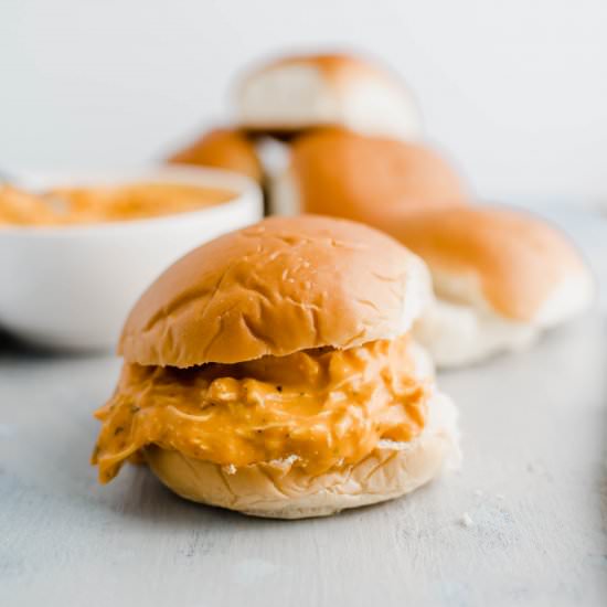 Slow Cooker Buffalo Chicken Sandwic