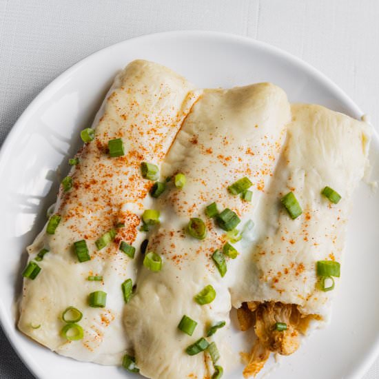 Sour Cream Chicken Enchiladas