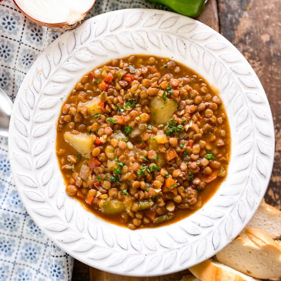 Classic Spanish Lentil Stew