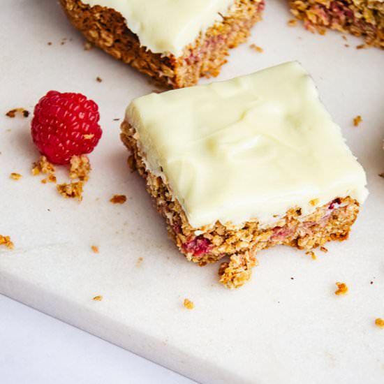 Chewy Raspberry Flapjack Recipe