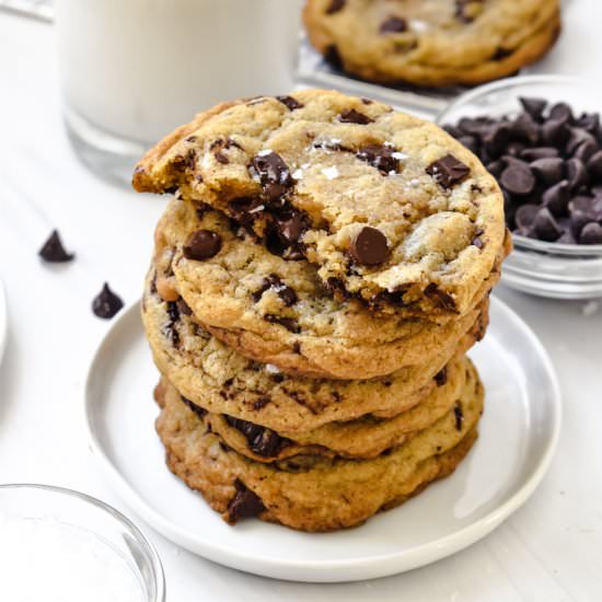 No Chill Chocolate Chip Cookies